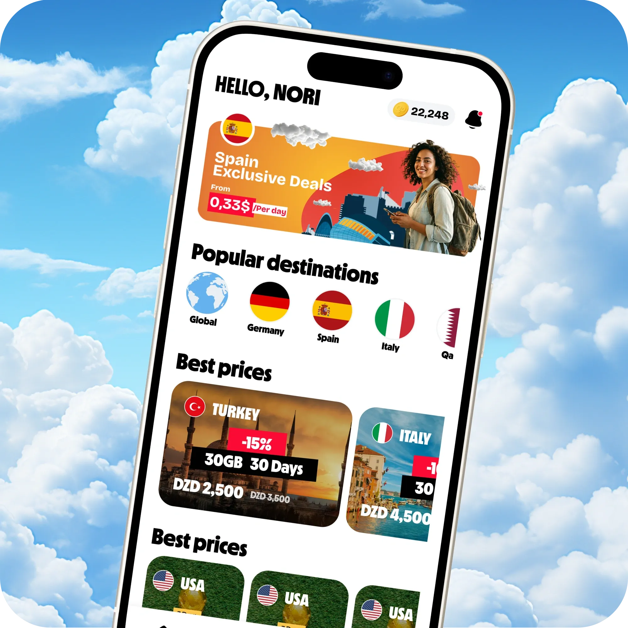 GoSIM Mobile App Mockup