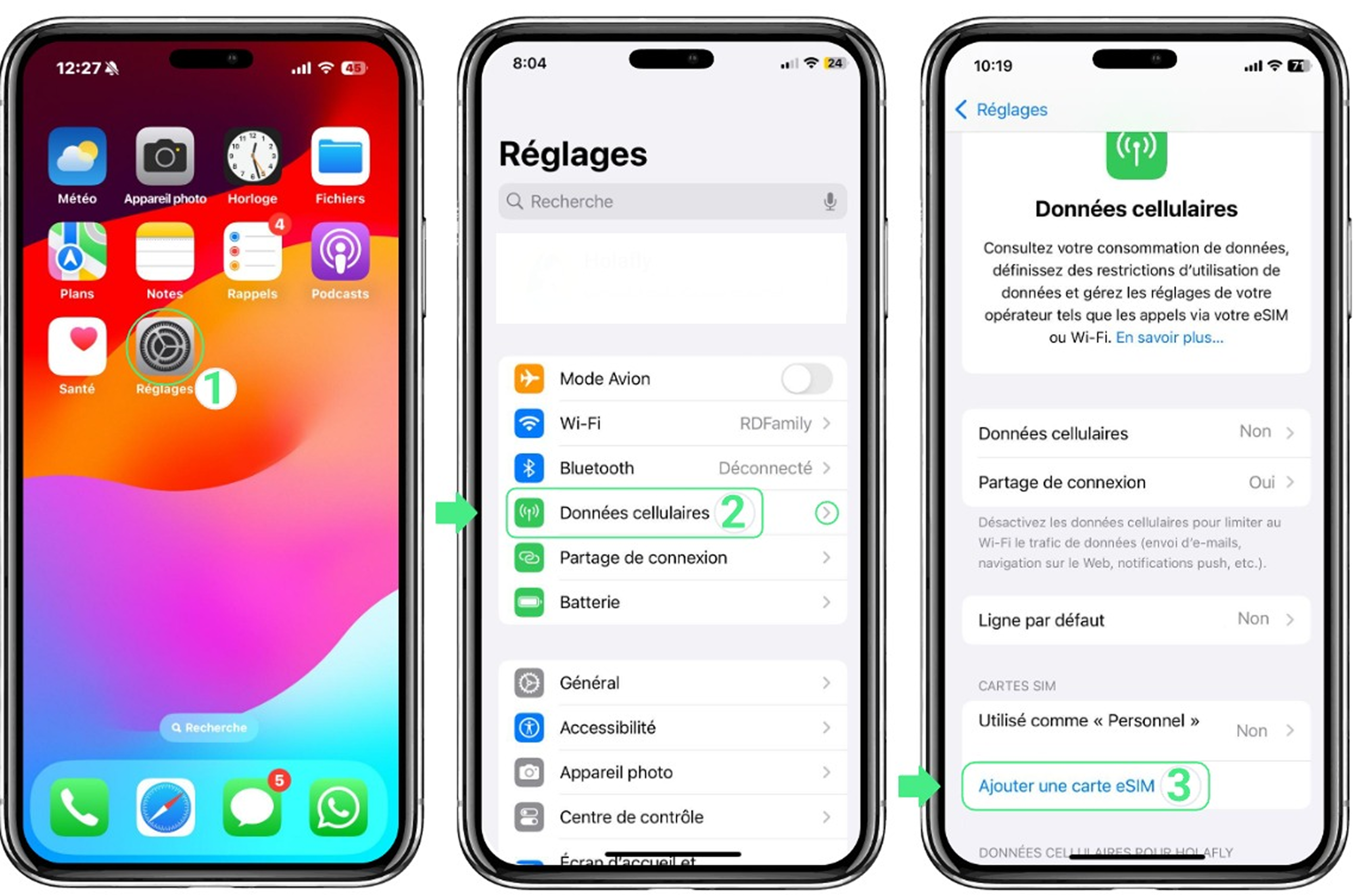 iPhone étape 1
